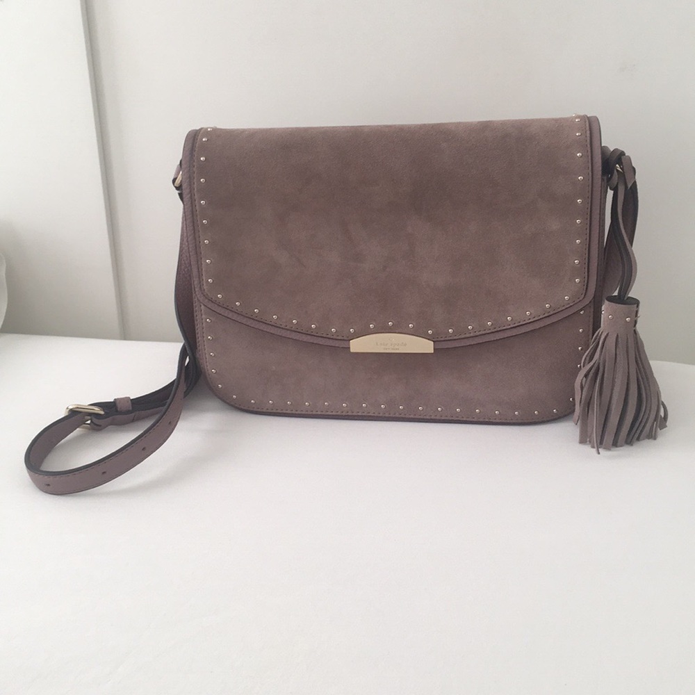 Real suede kate spade shoulder bag!!